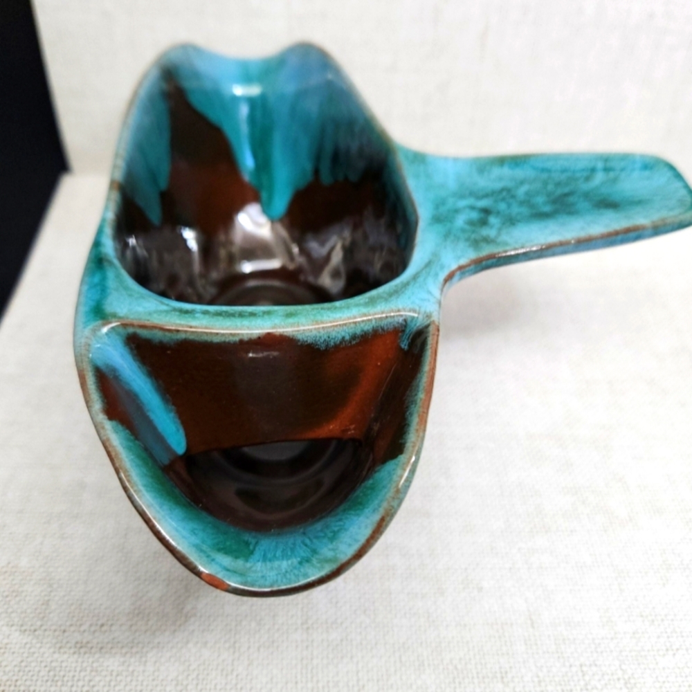 CCC (Canadian Ceramic Craft) Pottery Gravy Boat with Underplate, 1960s, Canada - Picture 9 of 12